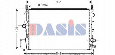 AKS DASIS 150072n -  Радиатор, охлаждение двигателя
